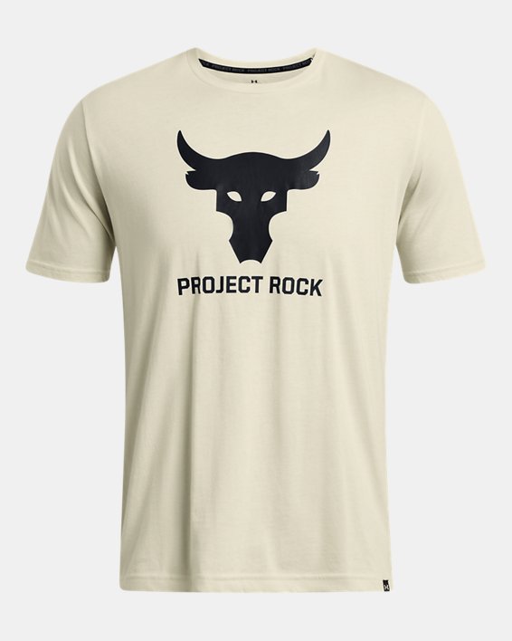 Men's Project Rock Payoff Graphic Short Sleeve in Brown image number 2